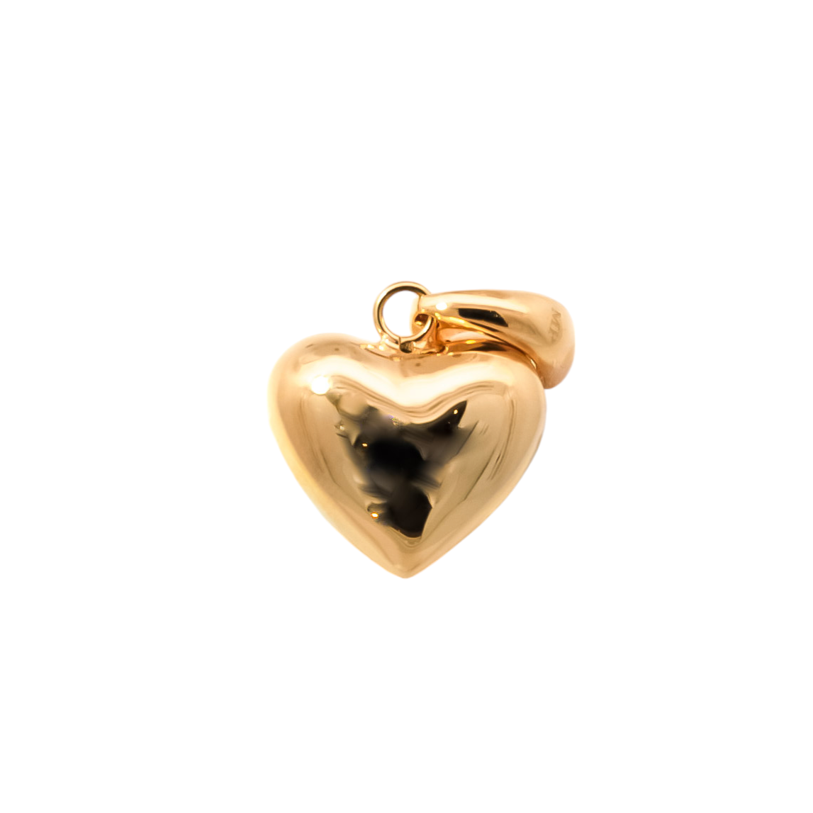 Dije oro amarillo 18kt diseño de corazon